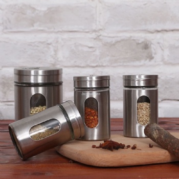 B06120002 spice jar with metal cover