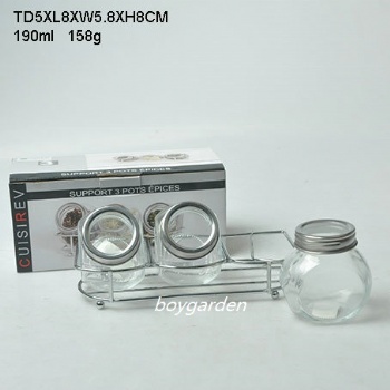  glass spice jar 6506D B02120011	