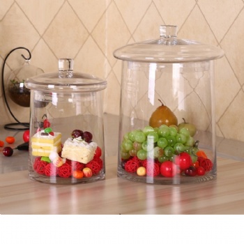  B03310008 glass cake server	