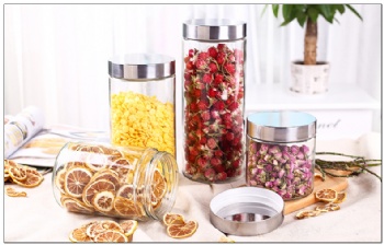 glass storage jar