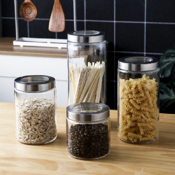  glass storage jar	