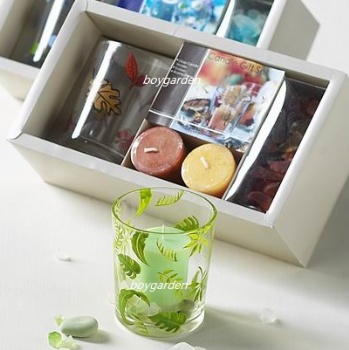 A01110002 candle holder with decal printing