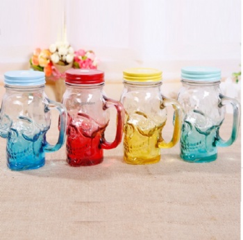 B02170006 Skull glass mug