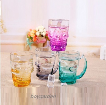  B02170006 Skull glass mug	