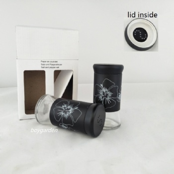  black metal cover spice set B06120020	