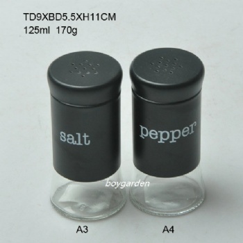  black metal cover spice set B06120020	