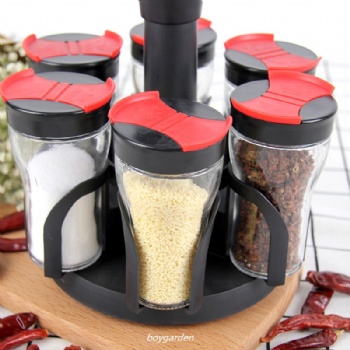  6pcs spice set wih plastic stand B06120029	