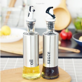  B06130001 oil vinegar bottle metal cover	