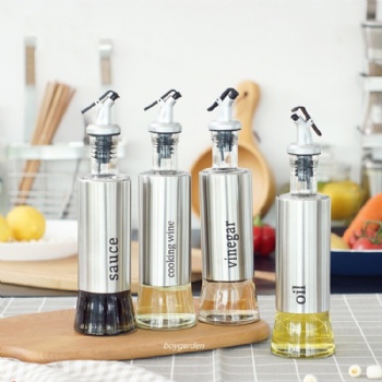 B06130001 oil vinegar bottle metal cover	