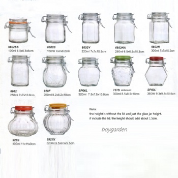clip seal glass pot B02120003