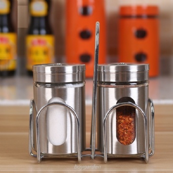  B06120002 spice jar with metal cover	