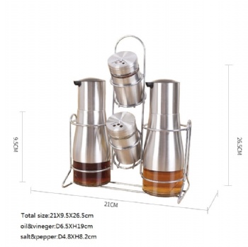  oil vinegar,salt and pepper set B06120014	