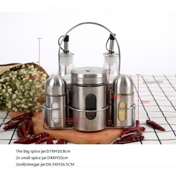  oil vinegar,salt and pepper set B06120016	