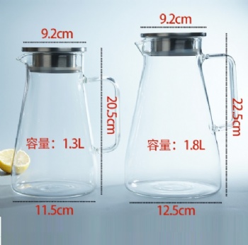  glass pitcher with SS lid B05230008	