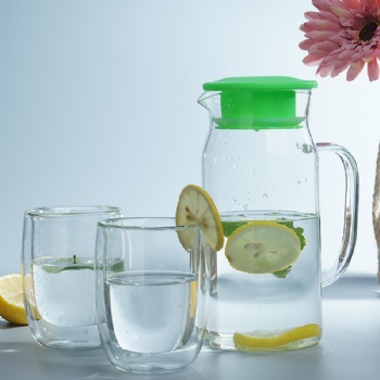  glass pitcher with SS lid B05230012	