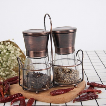 B02140004 glass grinder copper colour lid