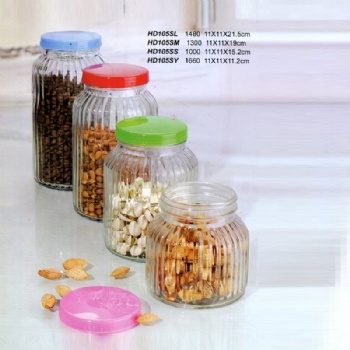 glass storage jar with screw lid B02110012