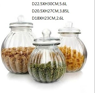 pumpkin storage jar with lid B02113004