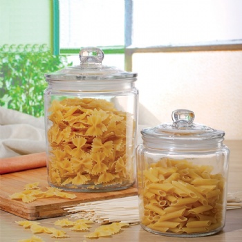  glass storage jar with lid B02113009	