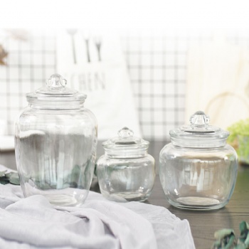  glass storage jar with lid B02113010	