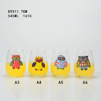  B03180003 tumbler glass flamingo printing	