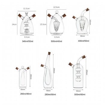  B53050005 oil and vinegar bottle borosilicate glass	