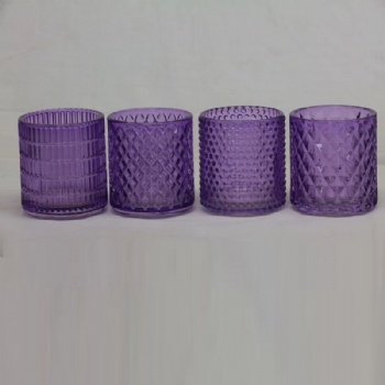 A01110013candle holder clear or colour sprayed